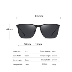 Rectangle Sunlight Protection Summer Driving Sunglasses