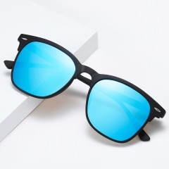 Clubmaster Decorative Gradient Polarized Square Sunglasses
