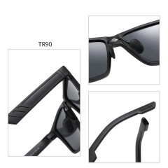 Cheap Made TR90 Retro Rectangle Polarized Sunglasses