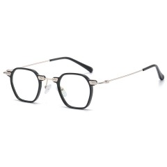 Factory Wholesale Fashion Polygonal Anti Blue Light Glasses Computer Game Glasses Frames Optical Eyewear