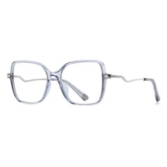 Factory Direct Sales Tr + Metal Glasses Frame Women'S New Large Frame Anti-Blue Light Glasses