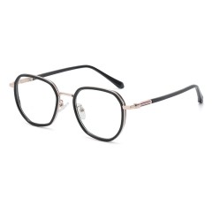 Factory Made Glasses Frame Women Retro Polygonal Eyeglasses Blue Light Blocking Eyewear