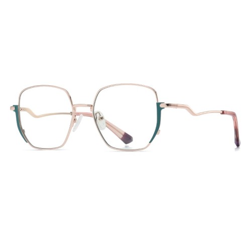 Multicolor Metal Alloy Glasses Optical Glasses Women'S Anti-Blue Light Lenses Nearsightedness Glasses