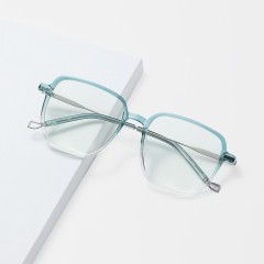 Ultralight Tr Anti-Blue Light Glasses Wholesale Transparent Large-Frame Eyeglasses New Arrival Near-Sighted Glasses For Women
