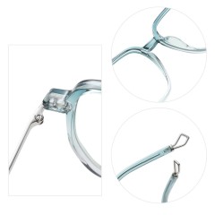 Ultralight Tr Anti-Blue Light Glasses Wholesale Transparent Large-Frame Eyeglasses New Arrival Near-Sighted Glasses For Women