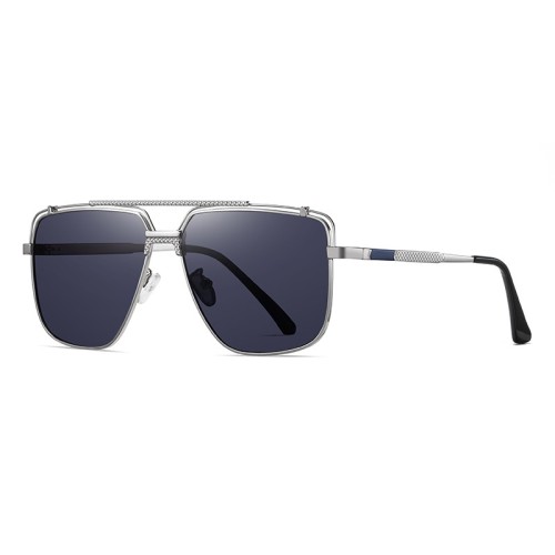 High Quality Hot Selling Metal Sun Glasses Polarized Sunglasses Double Bridge Fashion Men'S Driving Sunglasses