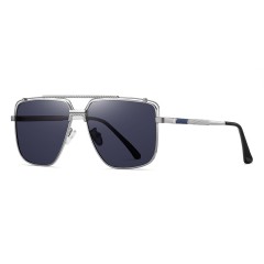High Quality Hot Selling Metal Sun Glasses Polarized Sunglasses Double Bridge Fashion Men'S Driving Sunglasses