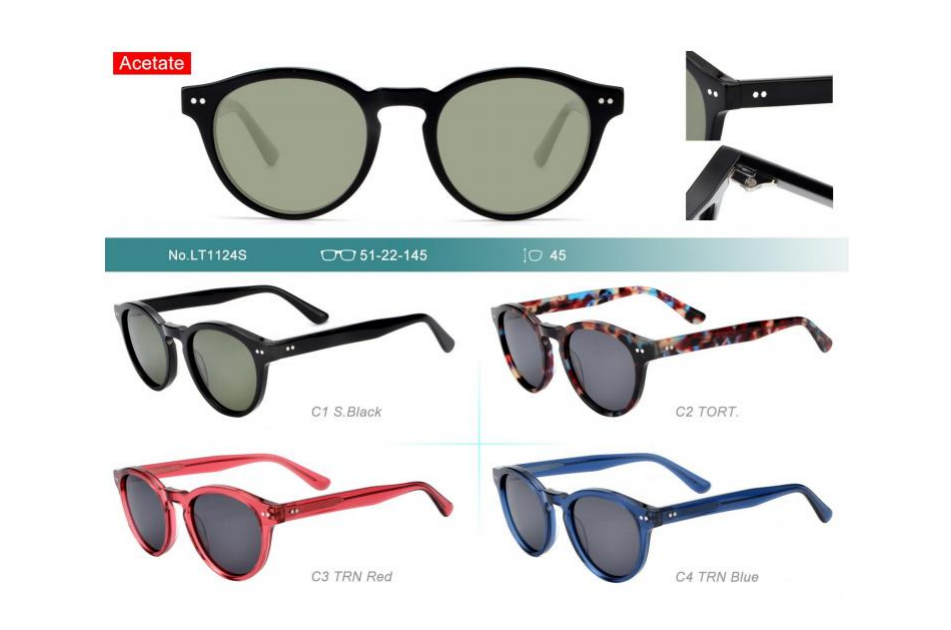 pdf. Round Pure Acetate Sunglasses