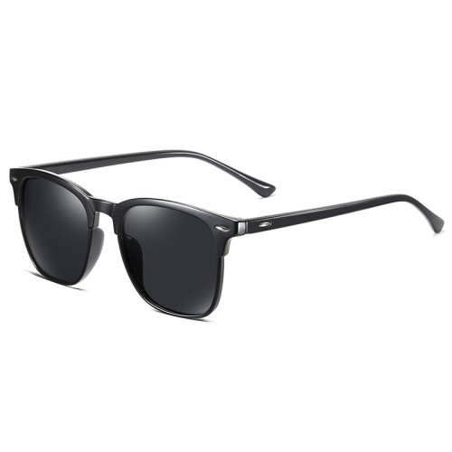 Clubmaster Decorative Gradient Polarized Square Sunglasses