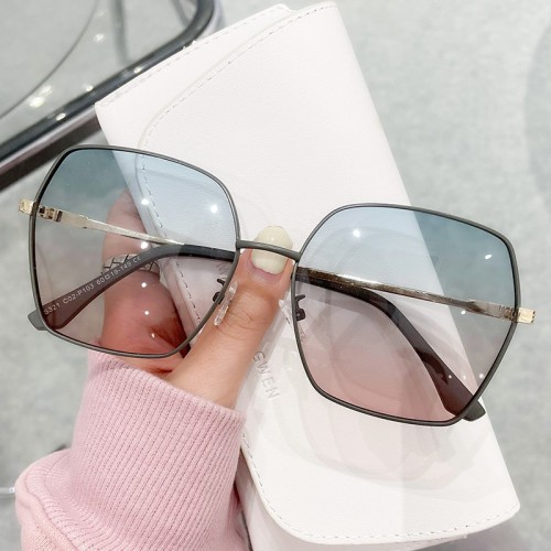 Fashion Brand Designer Oversized Shades Sunglasses Women Big Square Polarized Sun Glasses