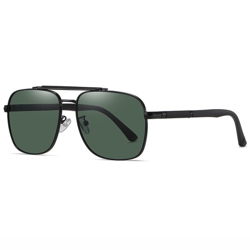 Luxury Shades Metal Square Visor Sunglasses Trendy Aviation Private Label Sunglasses For Gentleman