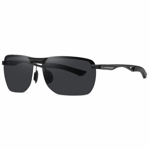 Newest  Rimless Sun Glasses Metal Sports Custom Designer Night Vision Sunglasses For Men