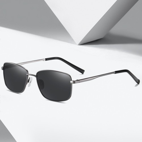 Quality Rectangle Metal Temple Customizable Sunglasses