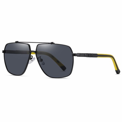 Wholesale Custom Logo City Shades Sunglasses Women Men Sun Glasses Metal Eyewears Square Sunglasses