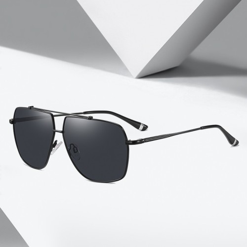 Flat Top Shield Design Tinted Men's Sunglasses