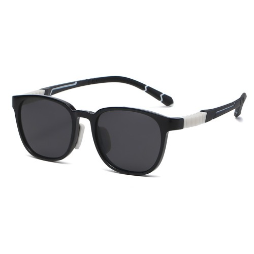 Soft Silicone Tr90 Kids Sunglasses Classical Rectangle Sun Glasses