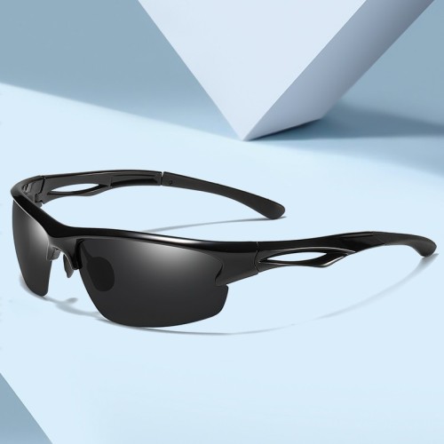 2022 gafa de sol tr90 Custom Logo Polarized Night Vision Sports Yellow Sunglasses for Men