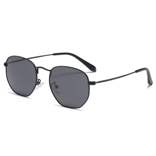 Polygon Geometric Metal Frame Sunglasses Shades Men Women Custom Logo Sun Glasses