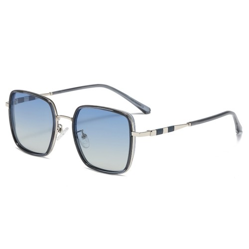 Square Round Tiktok Sunglasses Women Latest Trendy Glasses Polarized Metal Made Tr90 Sun Glasses