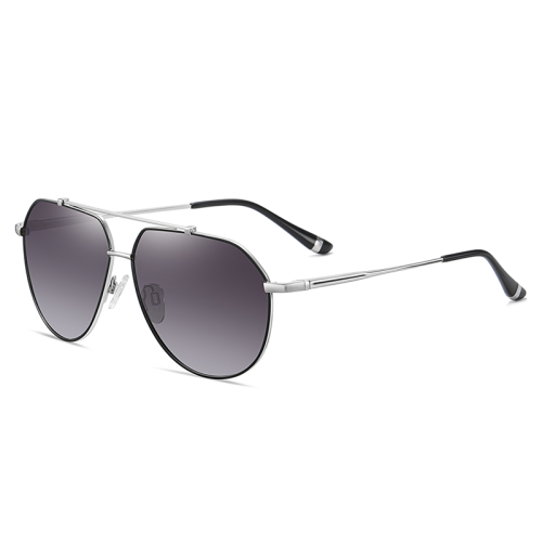 Polygon Oversized Shades Metal Protection Sunglasses