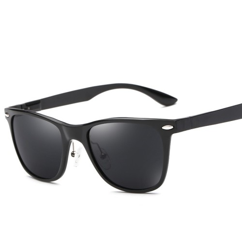 Vintage Mens Square Polarized Glasses Sport Bicycle Aluminum Sunglasses