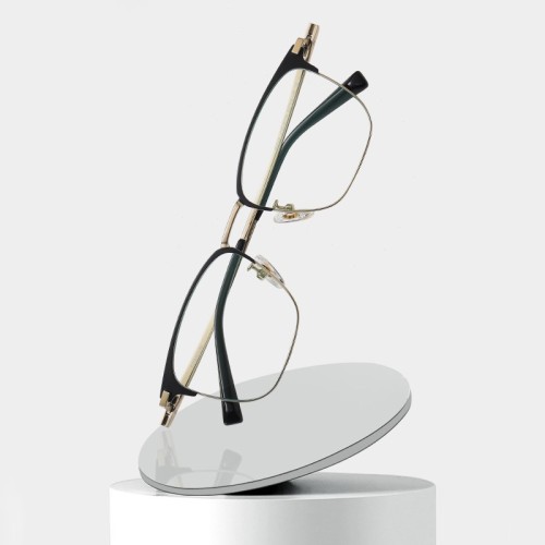 High Quality Business Custom Lightweight Mens Square Titanium Optical Frame Eyewear
