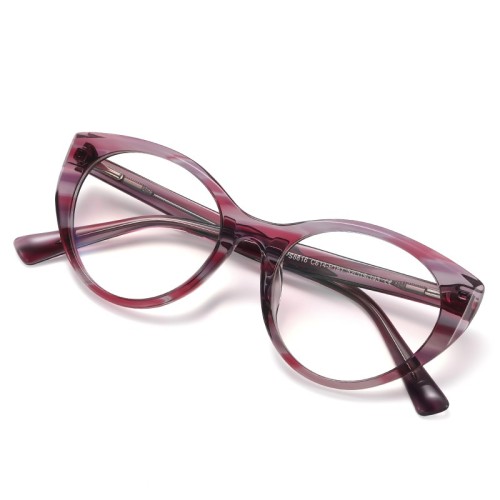Fashion Optical Glasses Ladies Cat Eye Blue Light Blocking Glasses Computer Reading Glasses