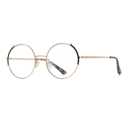 Retro Round Eyewear Frame Women Metal Anti-Blue Light Glasses
