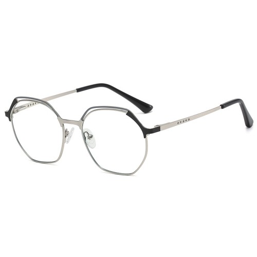 Anti-Blue Light Candy Color Eyebrow Polygon Eyeglasses For Women Vintage New Fashion Clear Lens Computer Glasses Frame