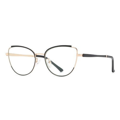 Fashion Cat Eye Women Eyewear Frame Metal Anti Blue Light Reading Glasses