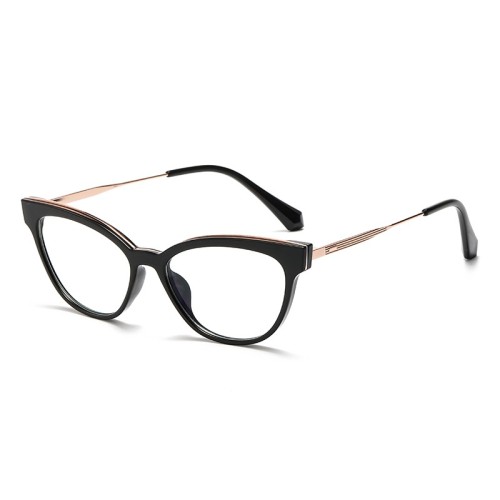 Popular Myopia Glasses Frame Women'S Material Ultra-Light Can Be Equipped With A Variety Of Black Frame Cat Eye Myopia Glasses