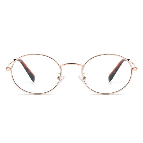 Glasses Round Metal Frame Lens Ladies Glasses Can Be Matched With Myopia Anti Blue Light Glasses
