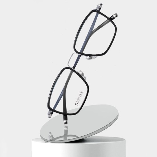 High Quality Men'S Glasses Frame Acetate + Titanium Glasses