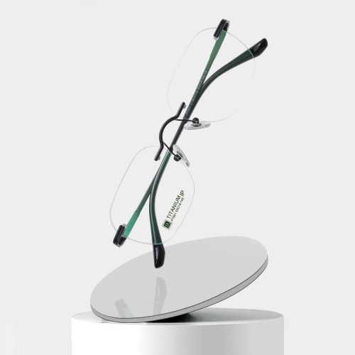 High Quality Titanium Eyeglass Frames Ultra-Lightweight Frameless Anti-Blue Light Glasses