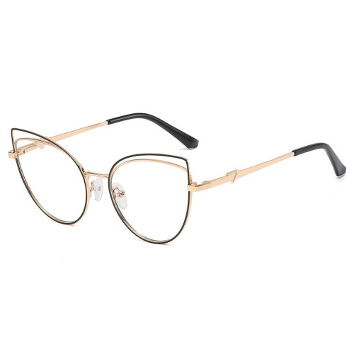 Clear Lens Anti Blue Ray Glasses Women Fashion Eye Glasses Blue Cut Double Rim Eyeglasses
