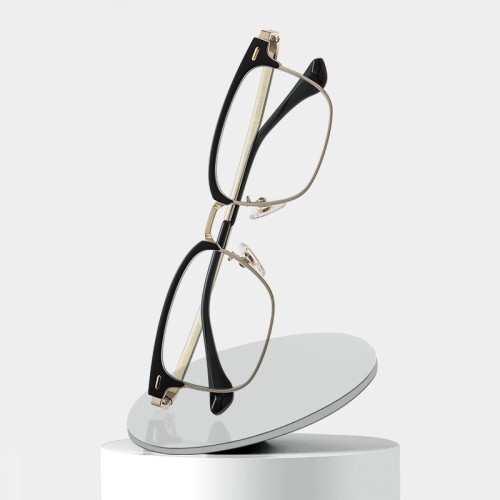 Fashion Square Anti-Blue Light Eyewear Titanium Frame Optical Glasses Men And Women Myopia Glasses