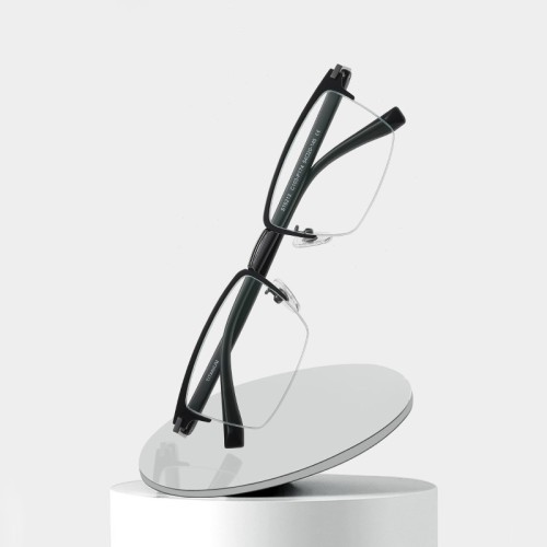 Optical Prescription Glasses Frame Pure Titanium Glasses Frame Men Square Blue Light Blocking Glasses