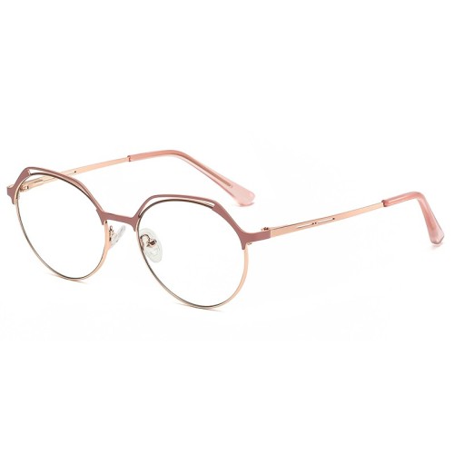 Bulk Buy Fashion Customized Logo Combined Metal Anti Blue Light Glasses Eyeglasses Women Eyeglasses