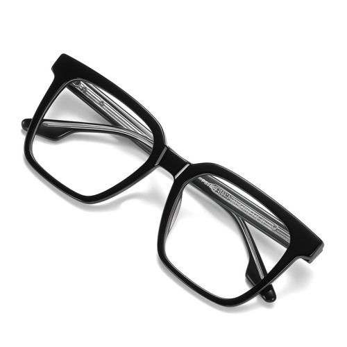 Factory Hot Sales Acetate Unisex Anti-Blue Light Glasses Thick Frame Fashionable Spectacles Frames Glass