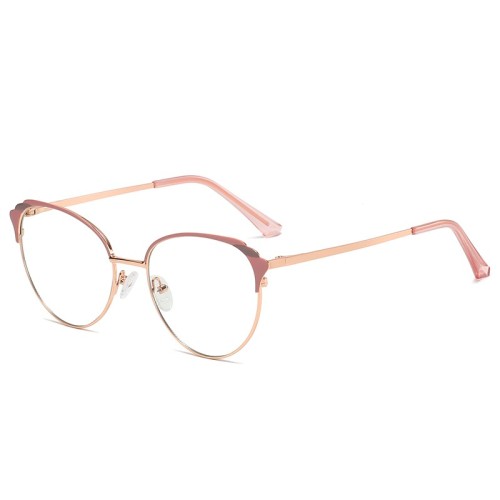 Handmade 50Mm Small Metal Round Glasses Optical Frame Oem Brand Blue Light Blocking Clear Lens Women Glasses