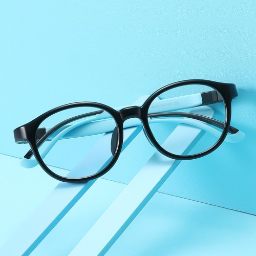 Flexible Tr90 Silicone Comfortable Anti Blue Light Ray Kids Glasses Protect Eyes Computer Eyewear For Kids Boys Girls