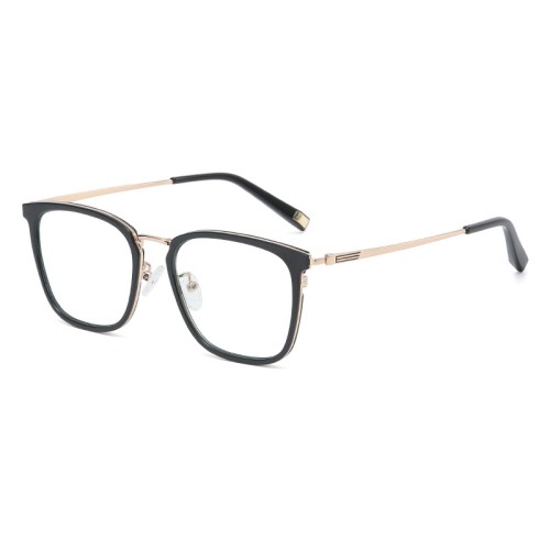 Retro Eyeglasses Tr90 Metal Hybrid Blue Light Blocking Glasses Optical Frames