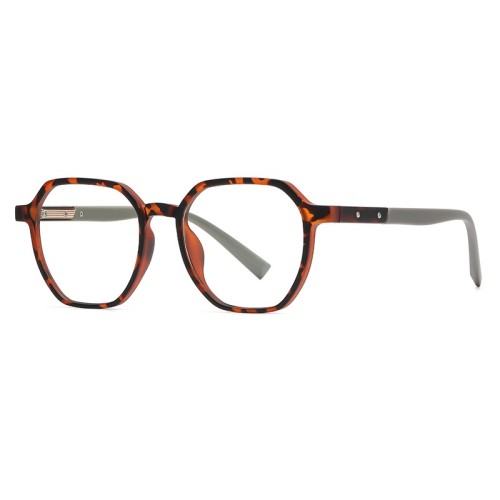 Custom Logo Fashion Polygonal Anti-Blue Light Filter Blocking Computer Game Eye Glasses