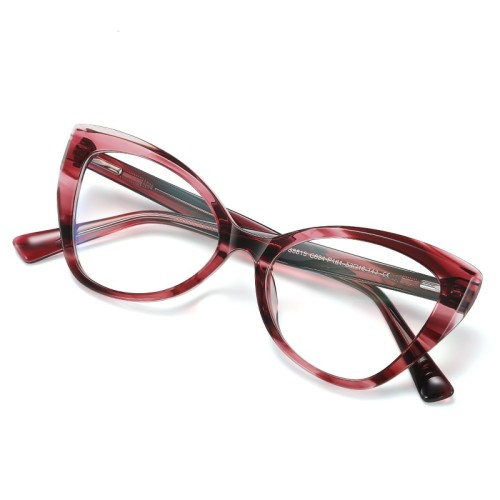 High Quality Cat Eye Acetate Eyewear Hot Sales Fashion Women'S Anti Blue Light Blocking Computer Glasses
