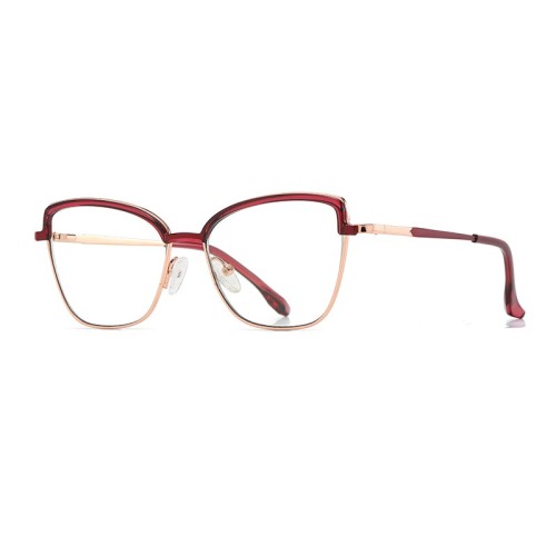 Designer Eyewear Women Cat Eye Reading Glasses Anti-Blue Light Computer Optical Glasses