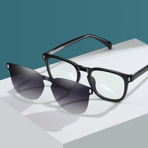 Men Women Polarized Sunglasses Clip-On Sunglasses Nearsighted Eyes Anti-Blue Light Sunglasses