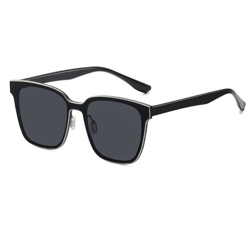 New Sunglasses Female Sunglasses Al-Mg Two-Color Polarizing Men Sunglasses Wholesale High Quality Tac Glasses