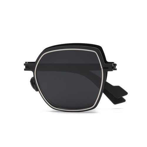 High Quality Folding Sunglasses Fashion Polarized Sunglasses Metal Frame Portable Sunglasses Wholesale