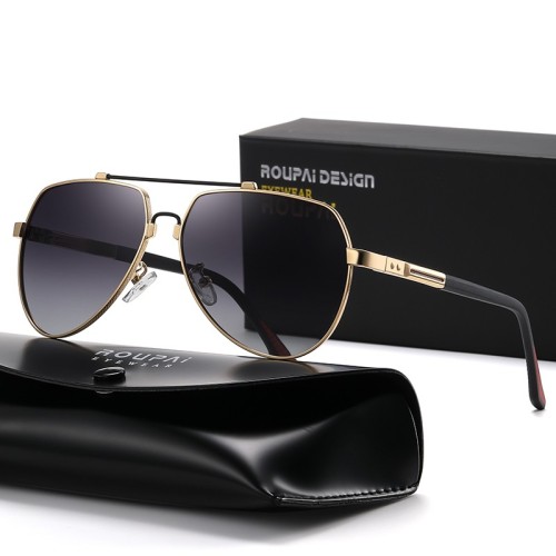New Design Stylish Metal Sunglasses For Men Pilot Male Sunglasses Uv400 Polarized Sunglasses