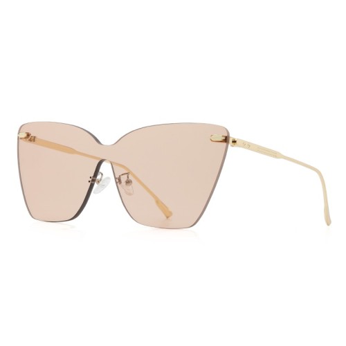 Fashion Sunglasses One Piece Frameless Sunglasses Anti-Uv Ladies Sunglasses